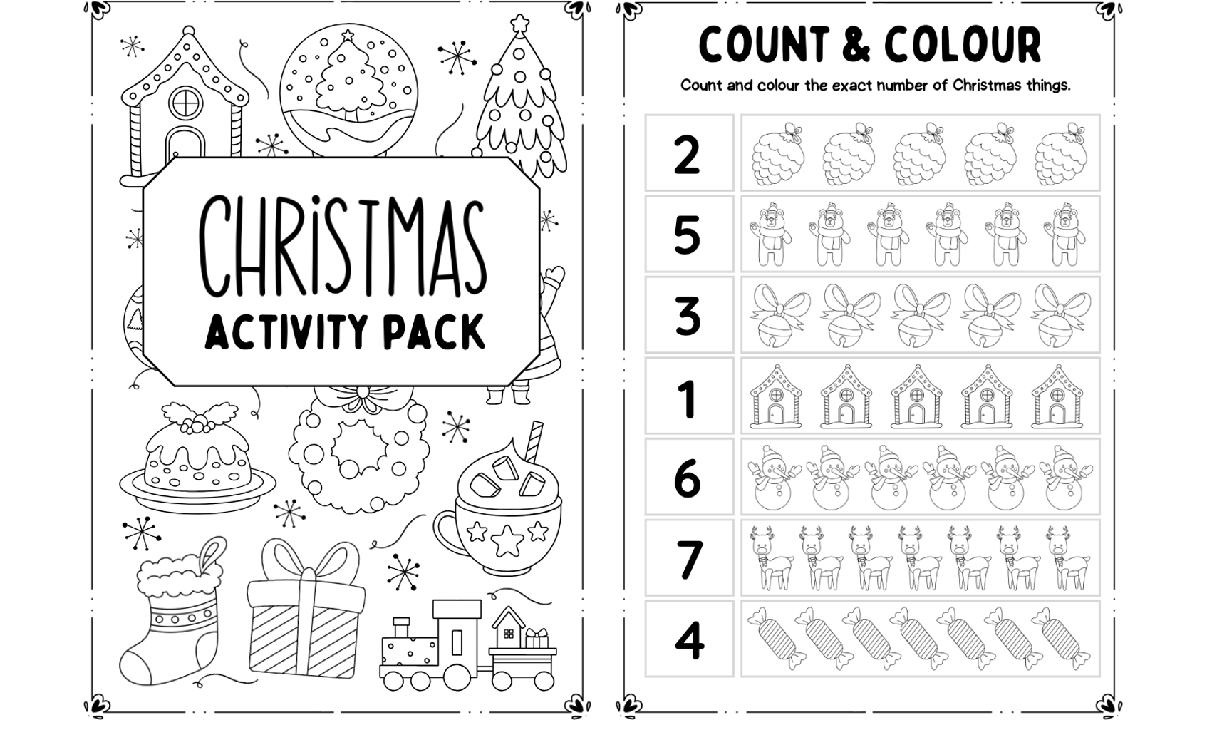 Printable Christmas Educational Activities