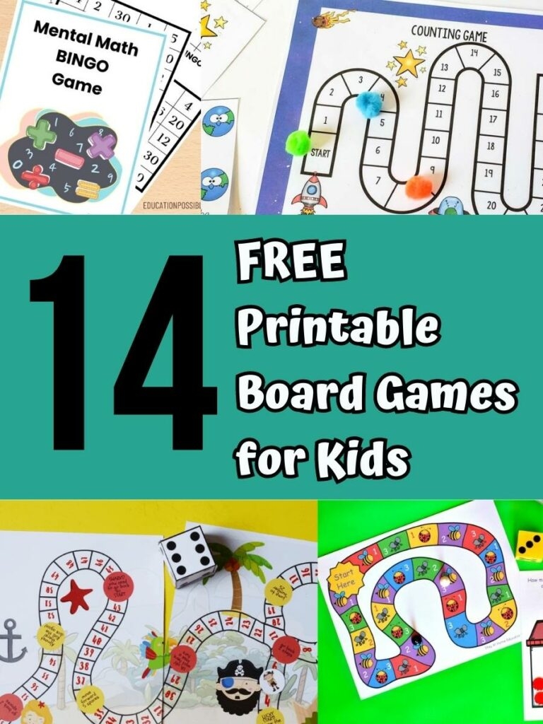 Games Educational Printable Free