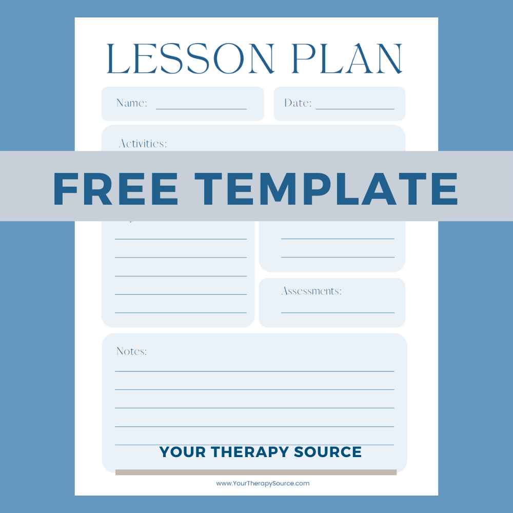Lesson Plans For Special Education Your Therapy Source