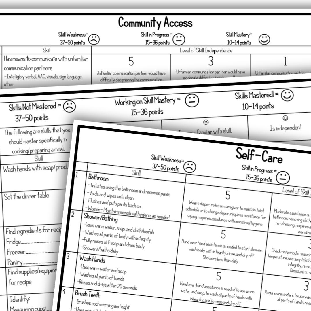 Special Education Transition To Adulthood Hygene Check List Printable