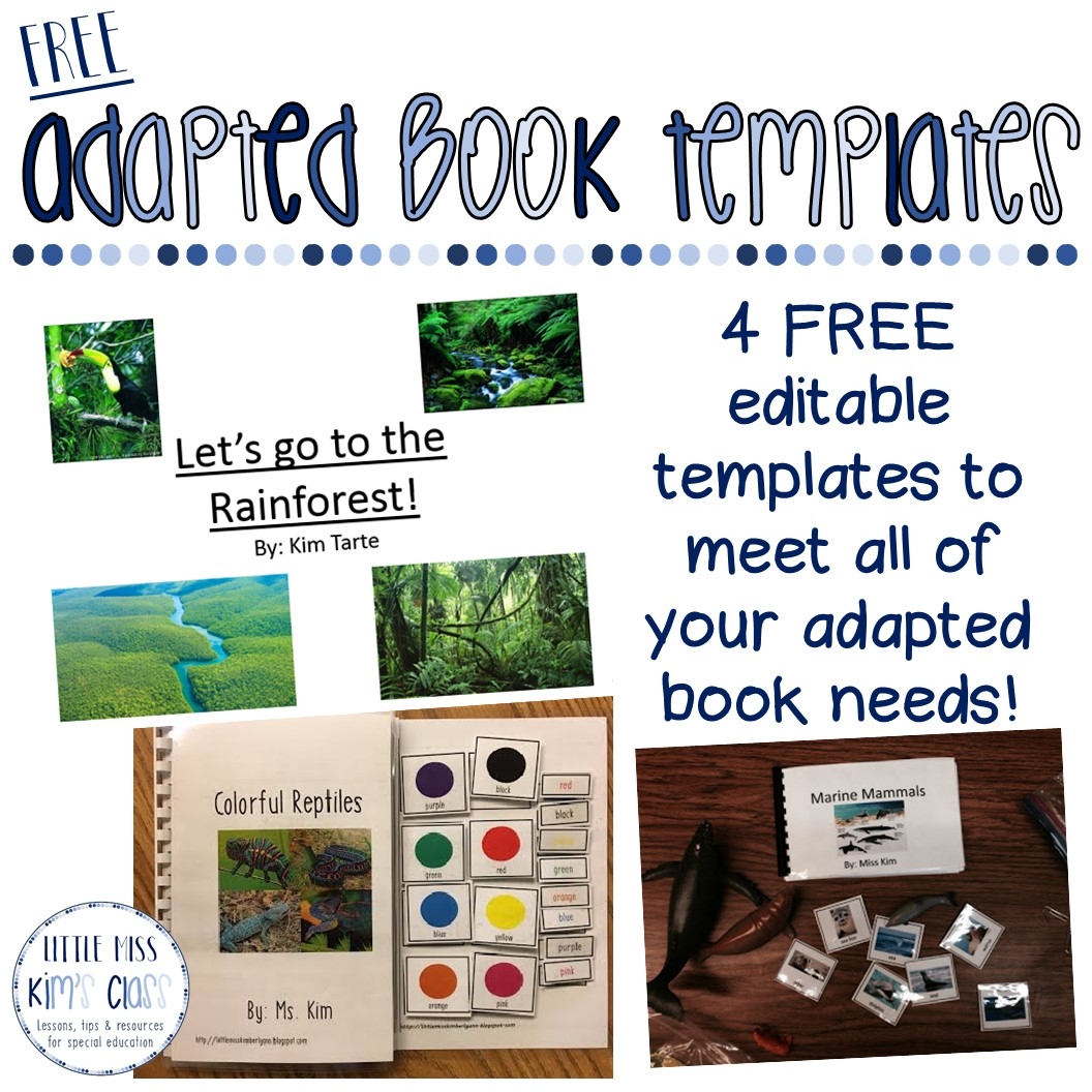 Little Miss Kim s Class FREE Editable Adapted Book Templates For Special Education