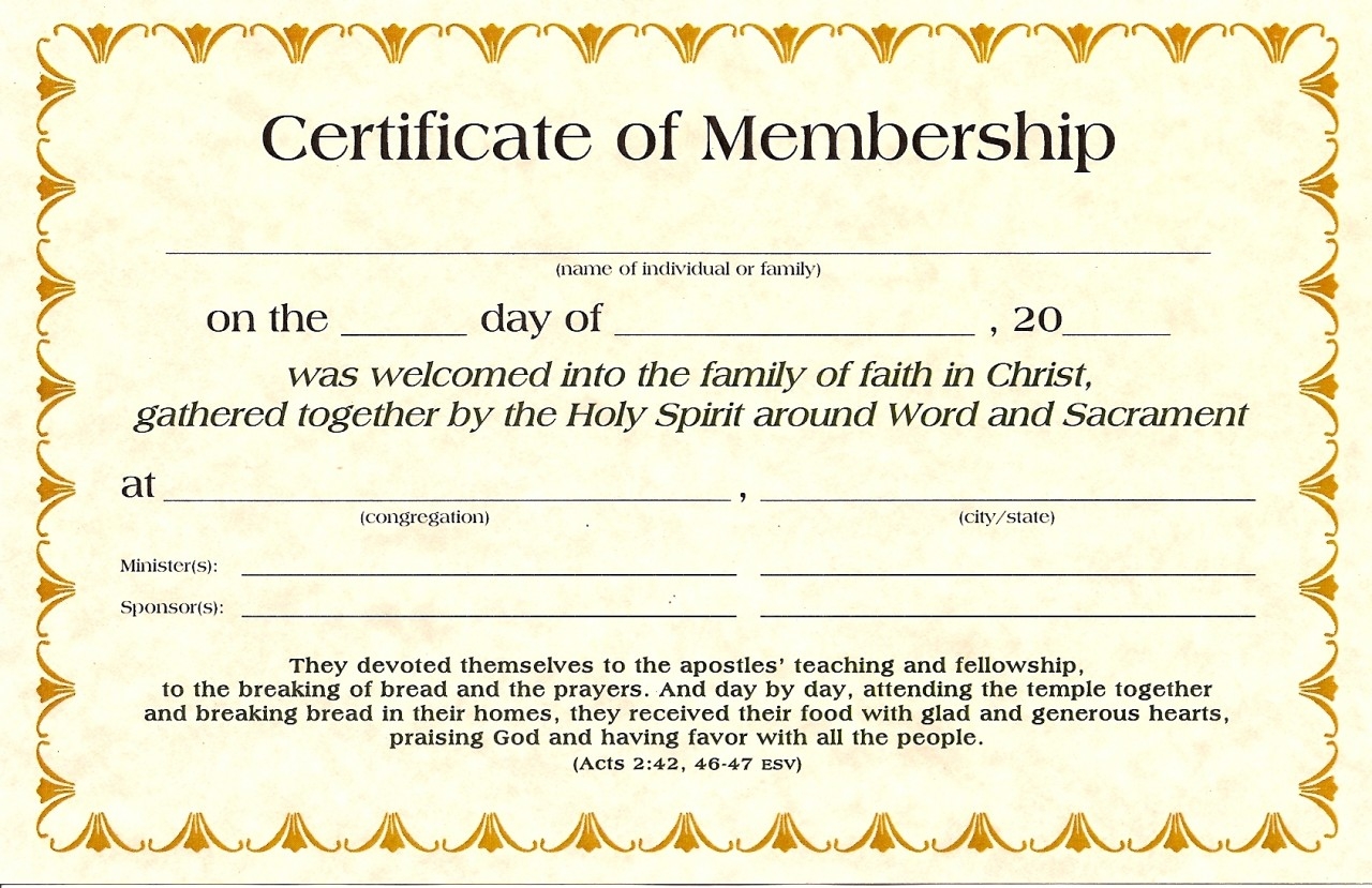 Adult Christian Education Class Certificate printables