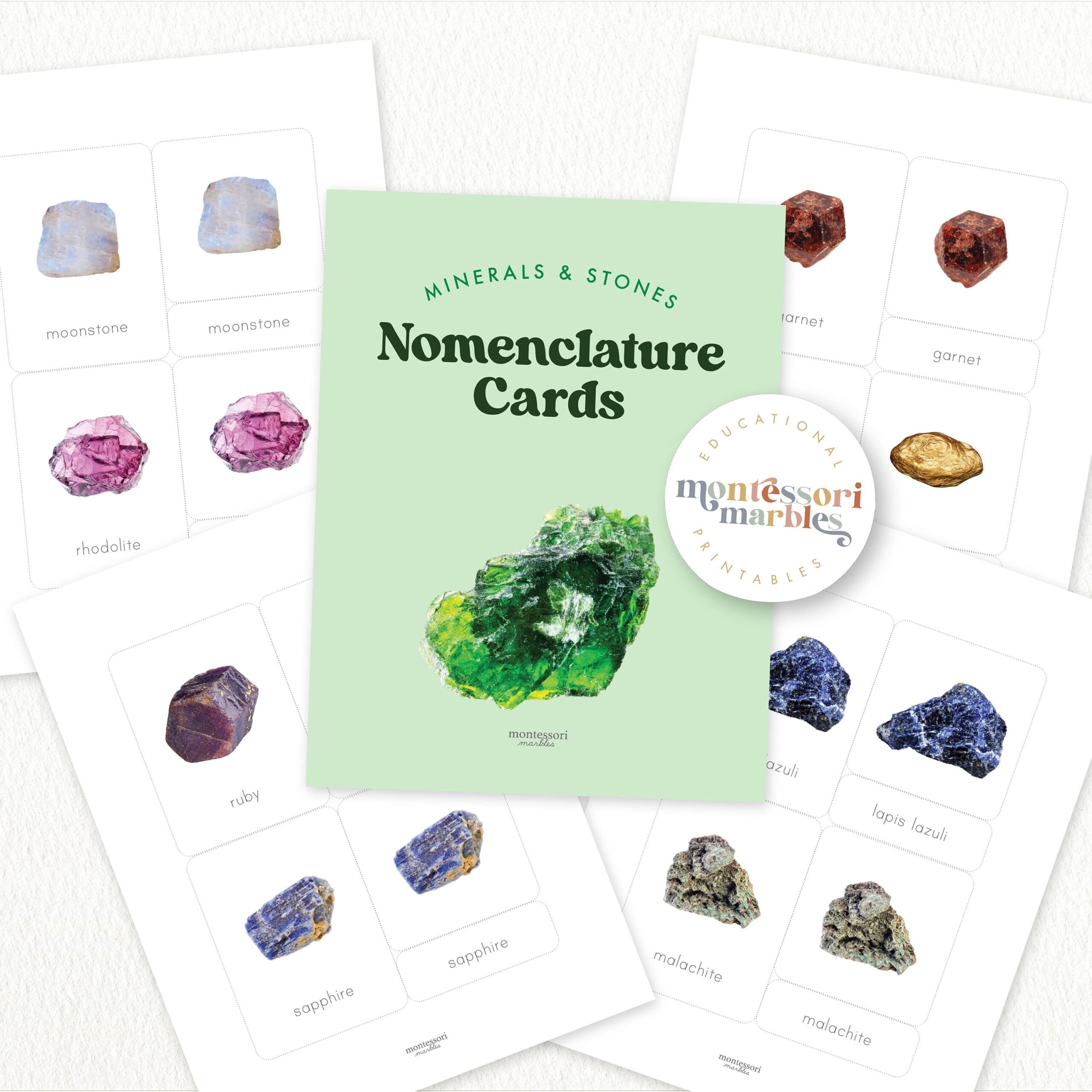 Educational Printables On Gemstones