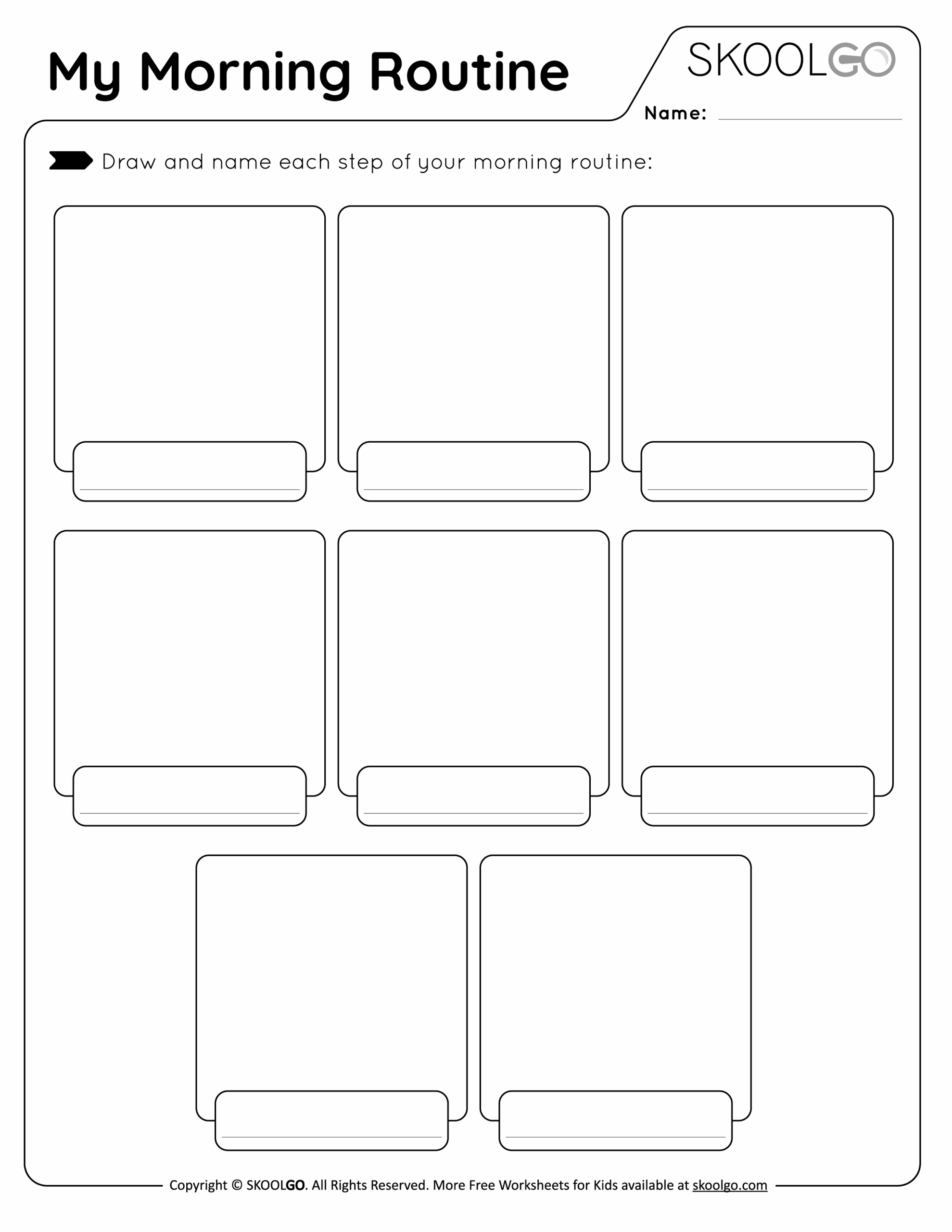 My Morning Routine Free Worksheet For Kids SKOOLGO