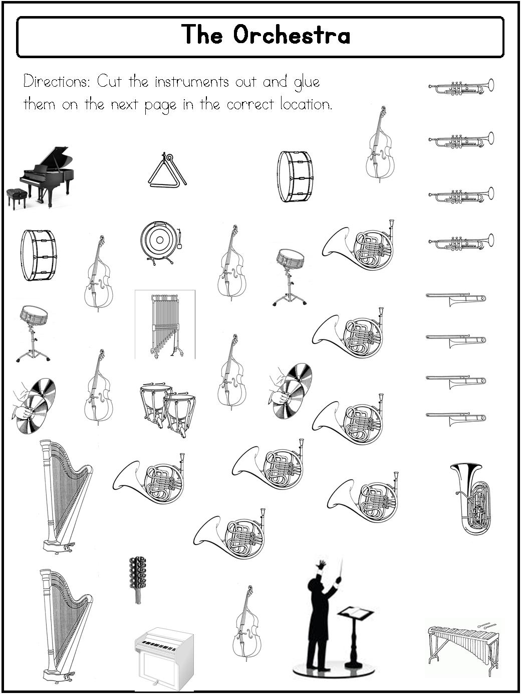 Orchestra Set Up Printable Raising Teaching Little Saints