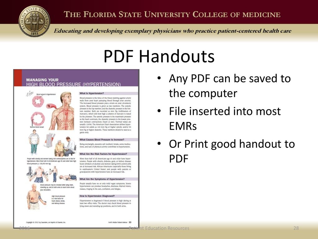 Printable Patient Education Materials