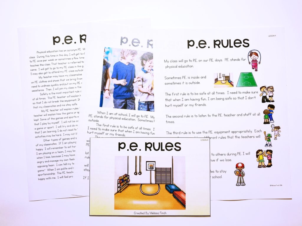 Autism And Physical Education printables Version