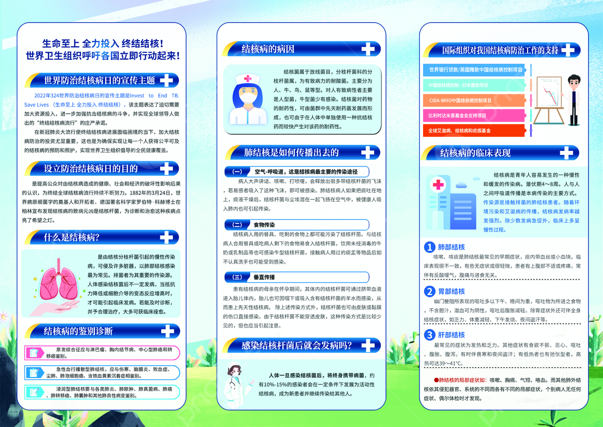 Prevention Of Tuberculosis Brochure Template Download On Pngtree