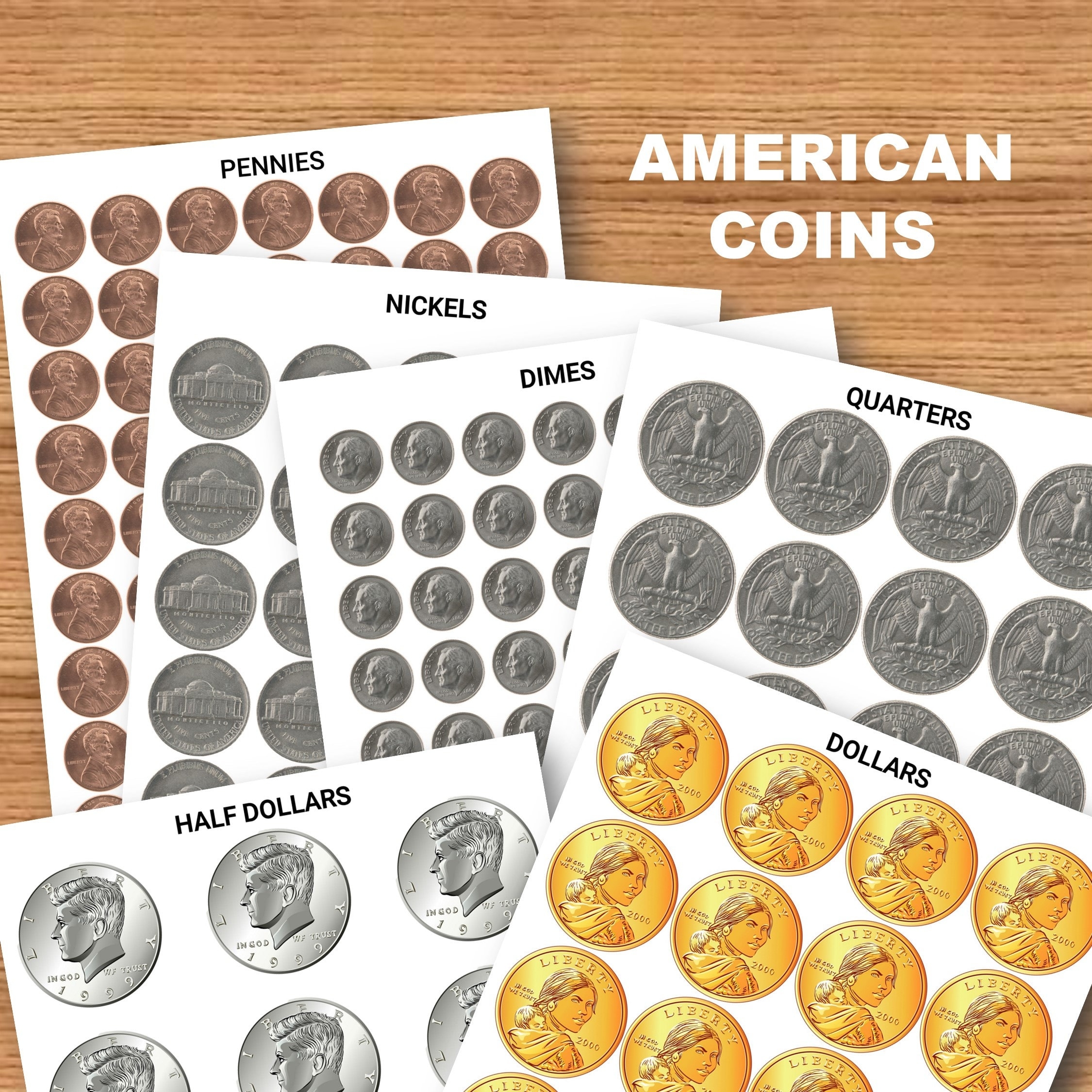 Play Coins For Education Printables