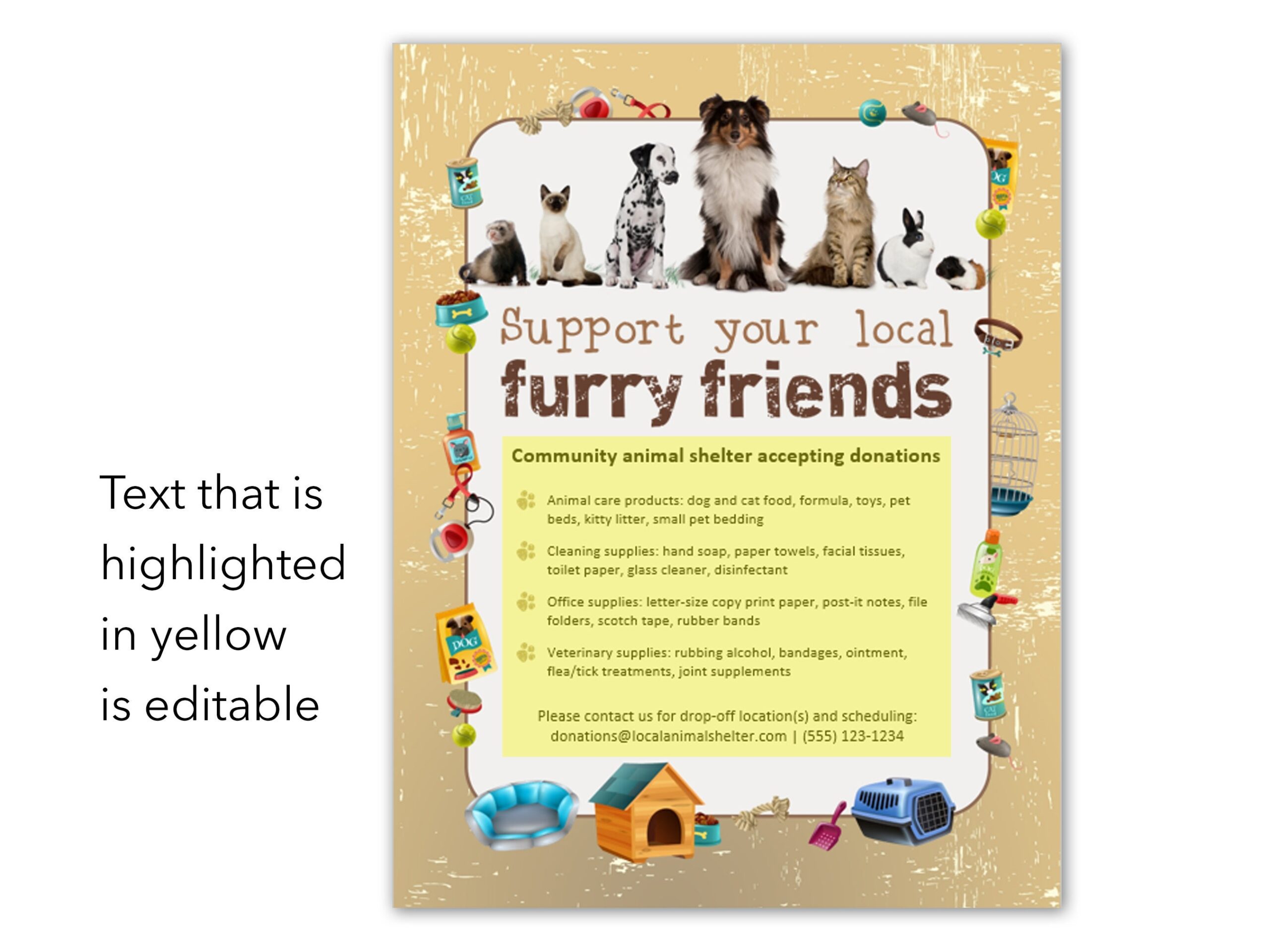 Custom Animal Shelter Printable Educational Materials