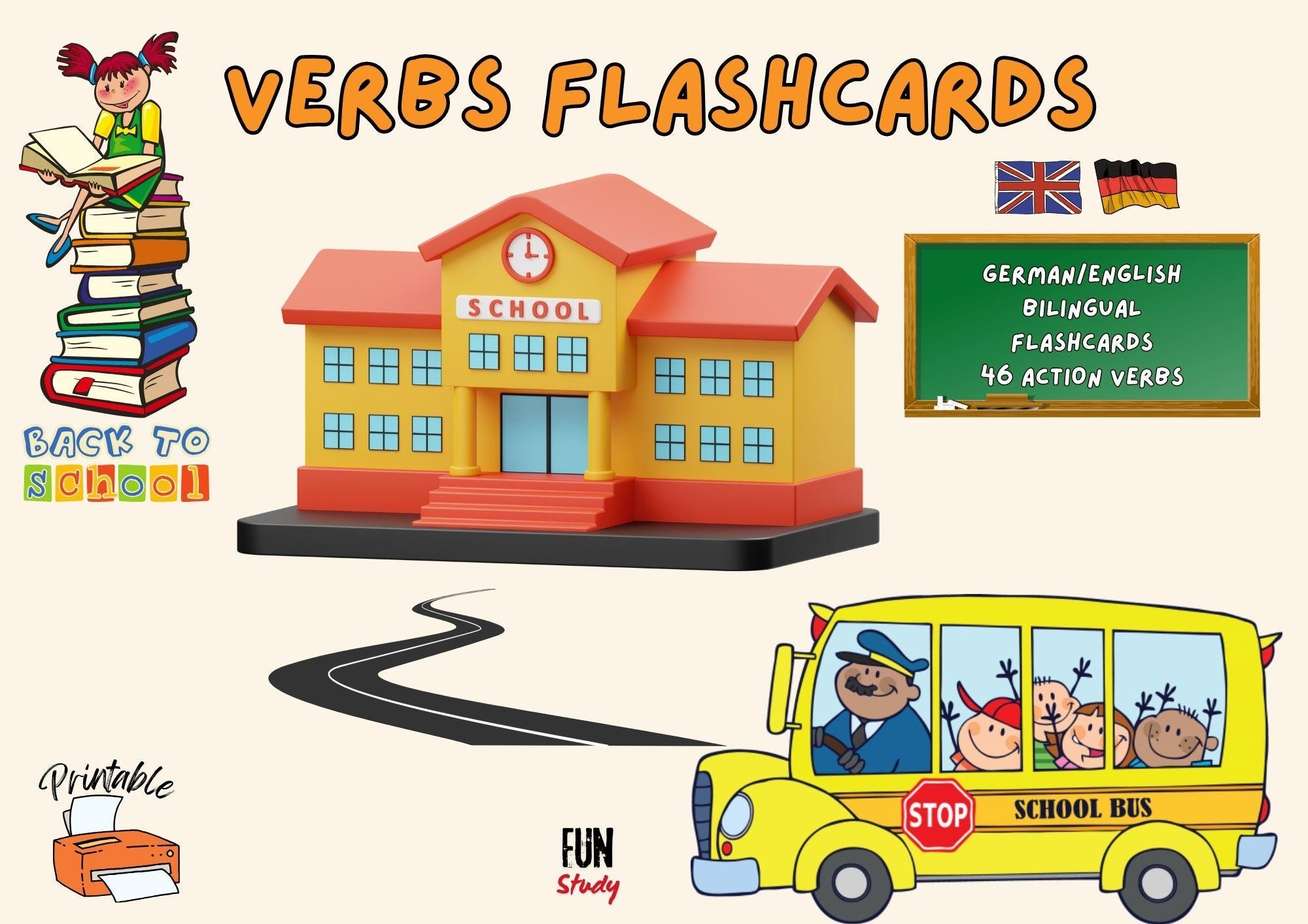 Printable Bilingual Education Flashcards