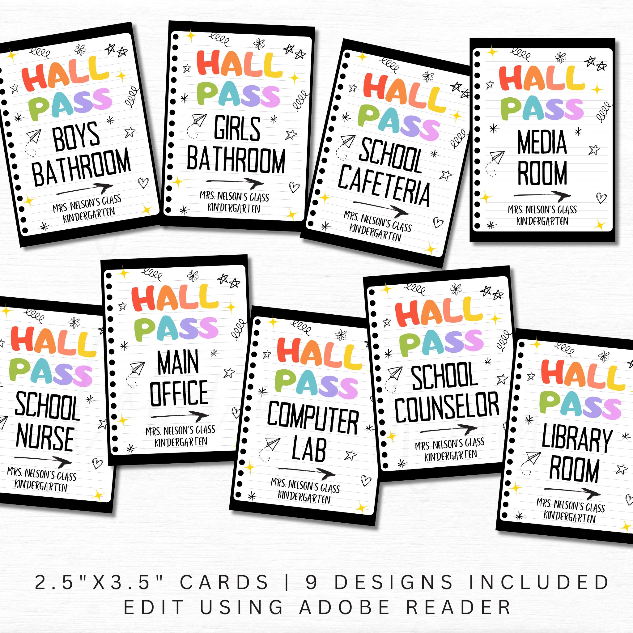 Physical Education Printable Passes