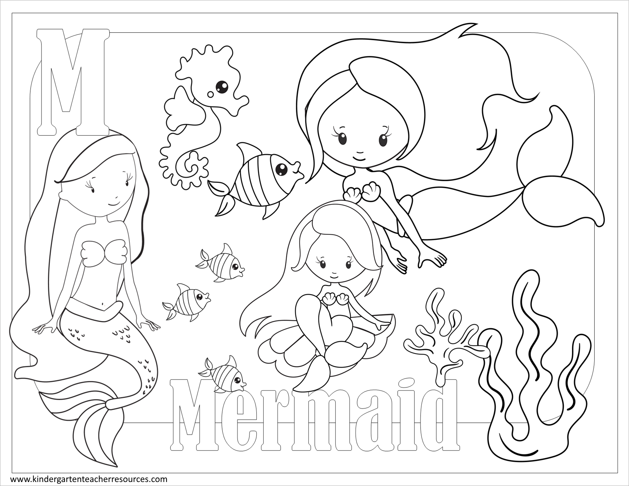 Printable Coloring Deals Sheets For Kindergarten