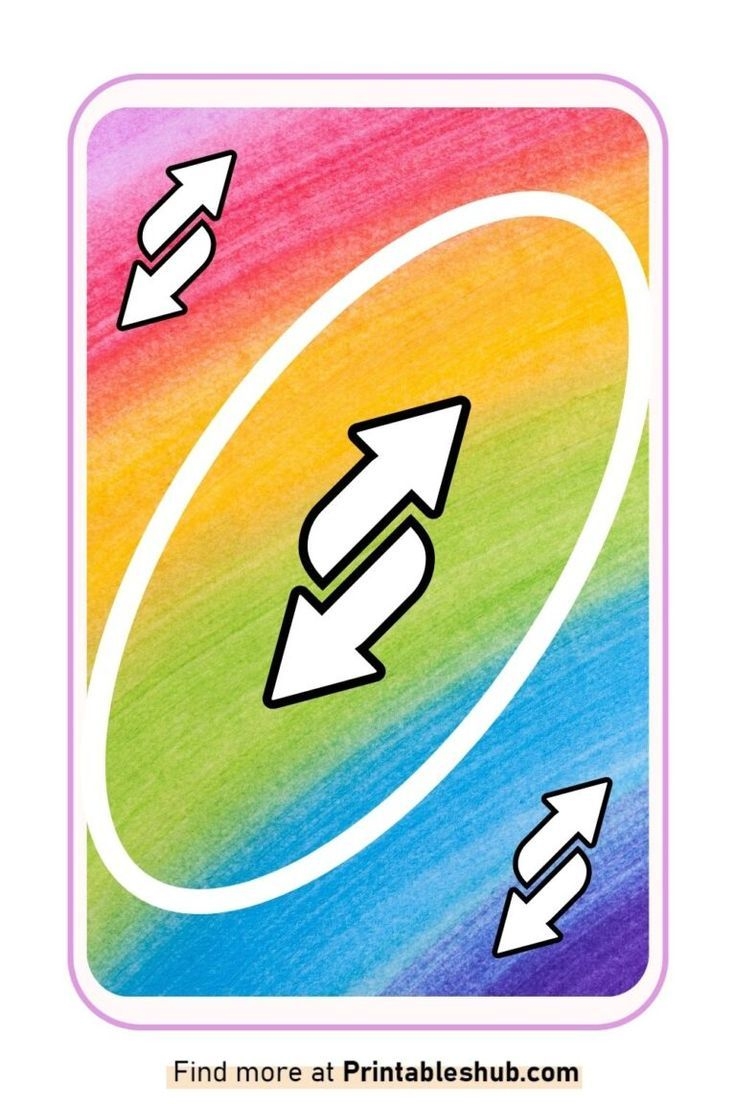 Printable UNO Reverse Cards Templates