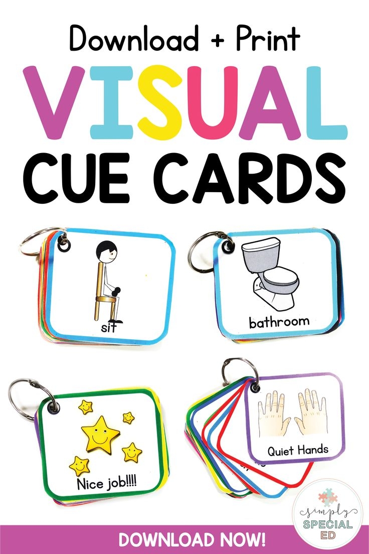 Printable Visual Keychain For Special Education