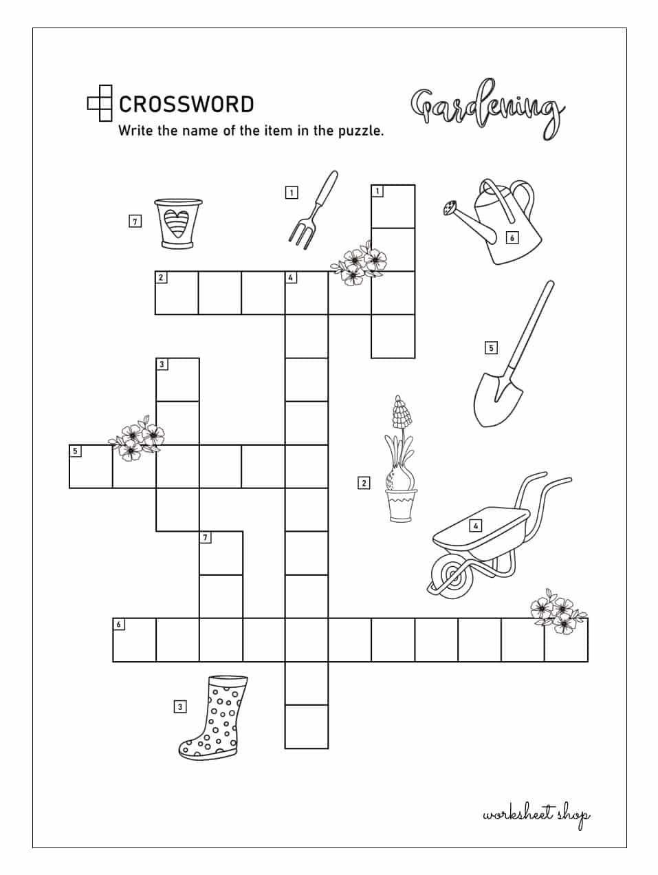 Educational Printable Crossword Puzzles