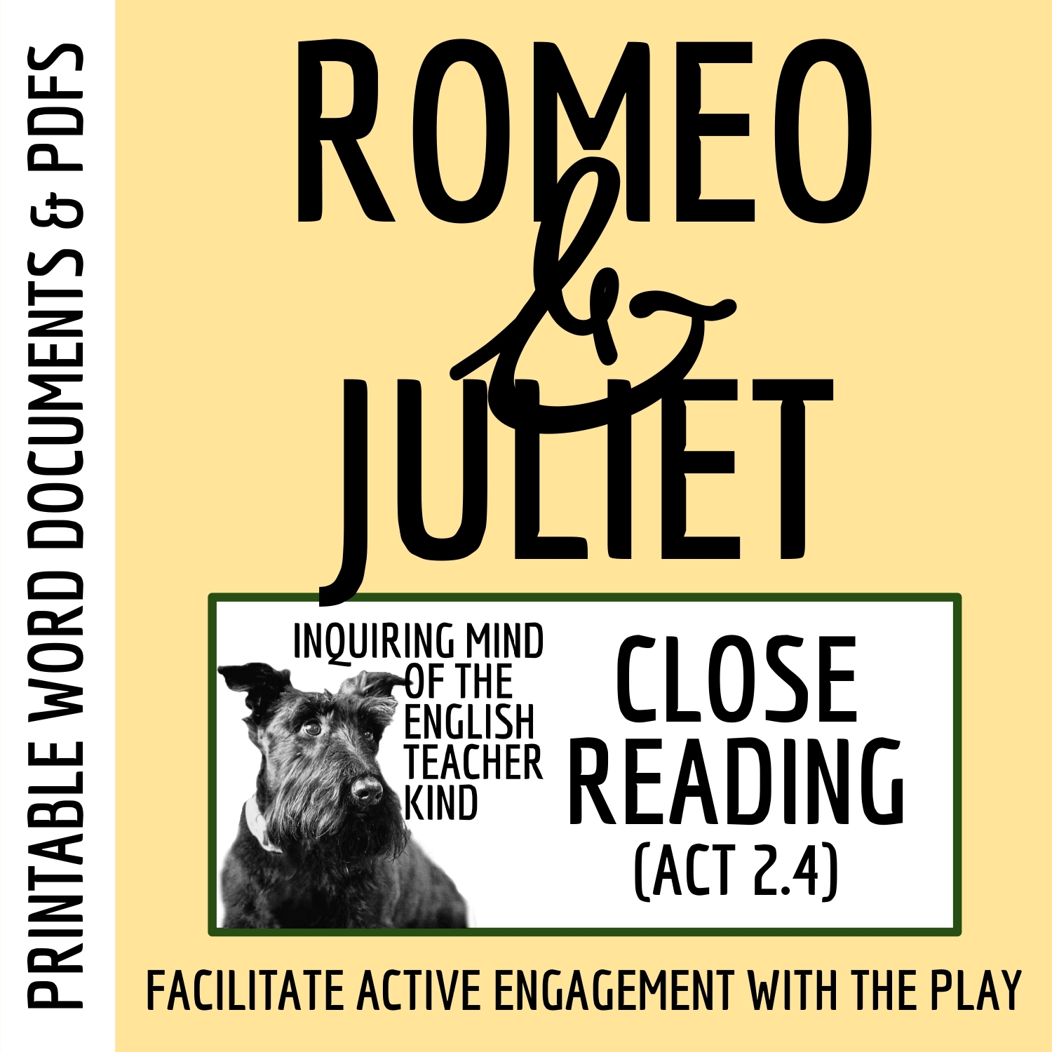 Romeo And Juliet Act 2 Scene 4 Close Reading Worksheet Classful