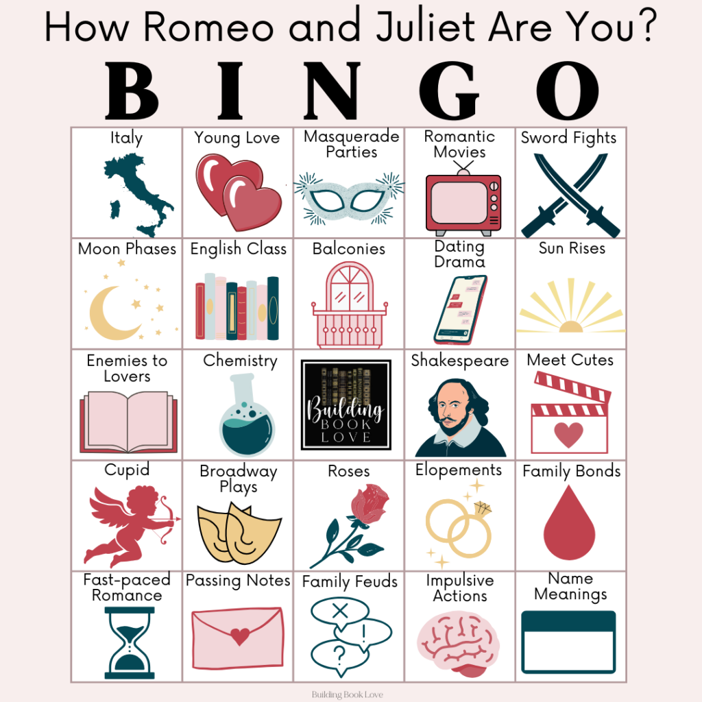 Romeo And Juliet Activities Teaching Ideas And Lessons Building Book Love