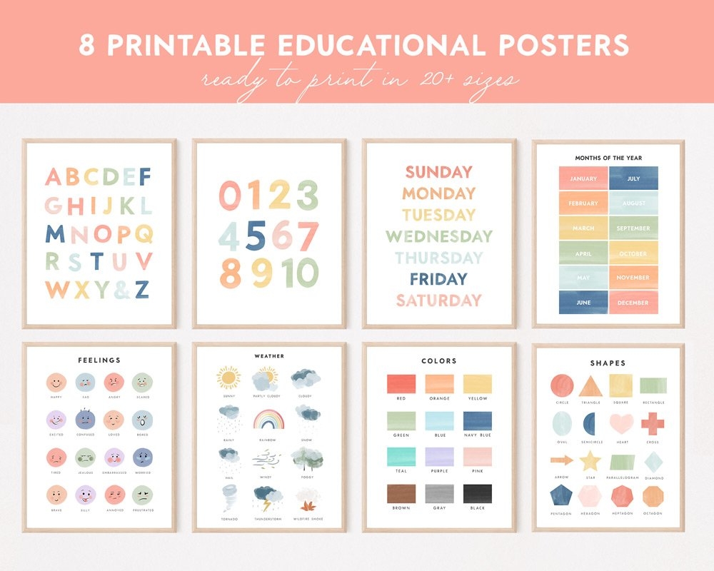 Printable Educational Classroom Posters