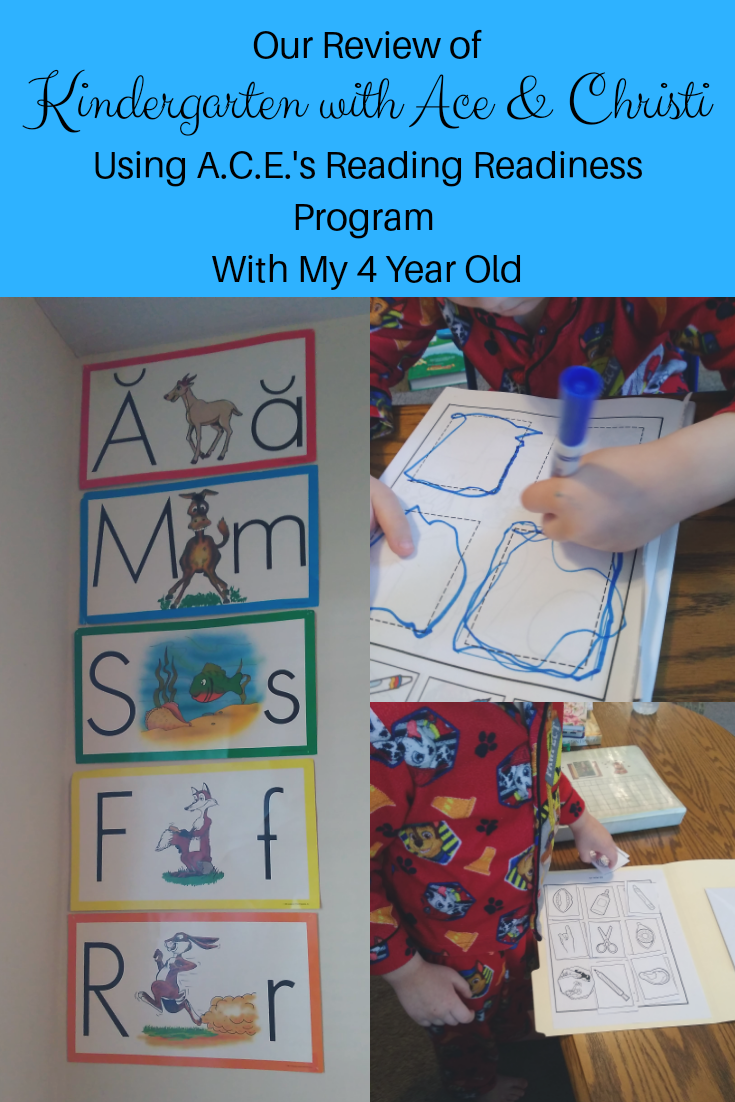 Shield Of Faith Homeschool Our Review Of Kindergarten With Ace And Christi Using A C E s Reading Readiness Program With My 4 Year Old