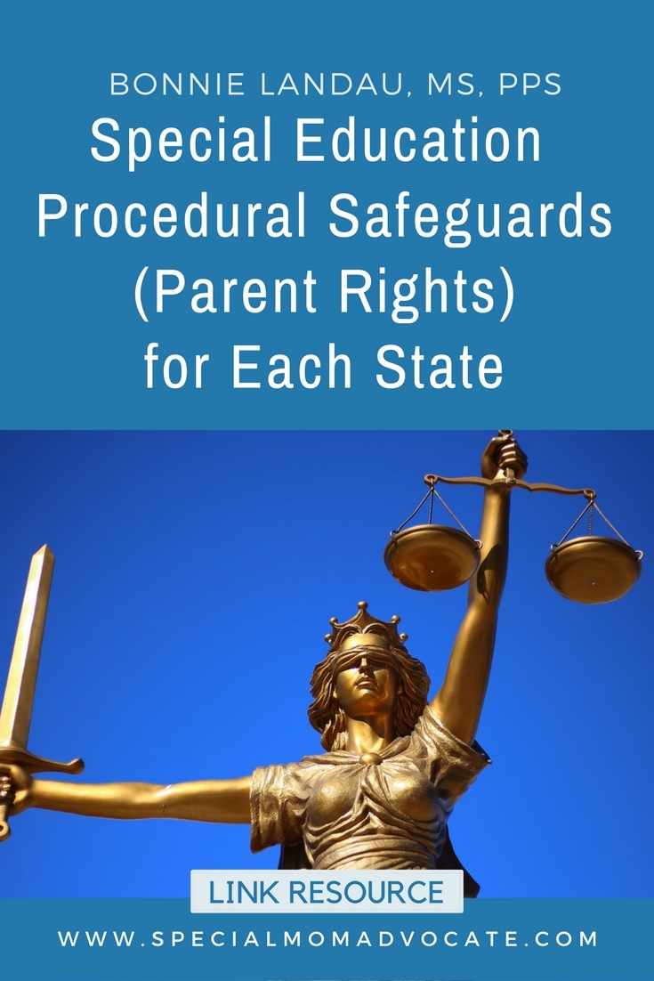Special Ed Procedural Safeguards Parent Rights For Each State Special Mom Advocate