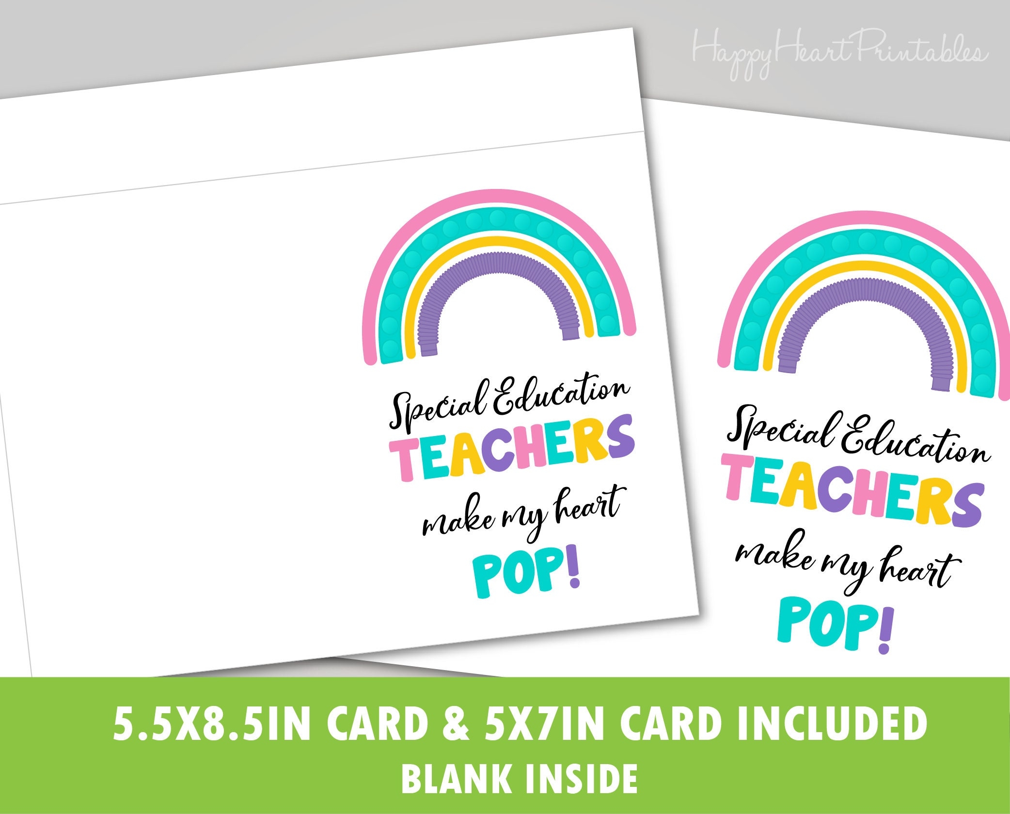 Special Education Teacher Appreciation Card Printable Etsy