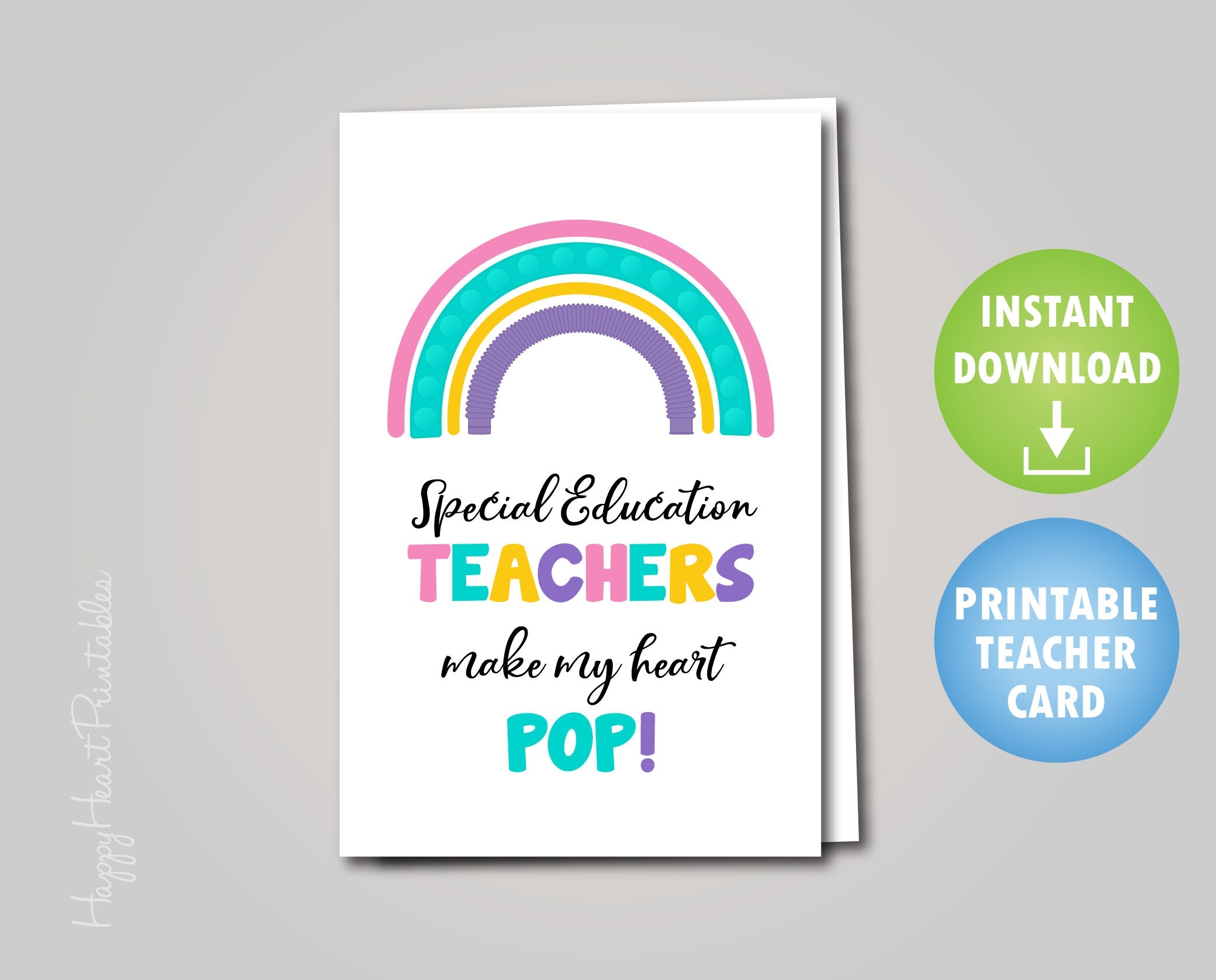 Special Education Teacher Appreciation Card Printable Etsy