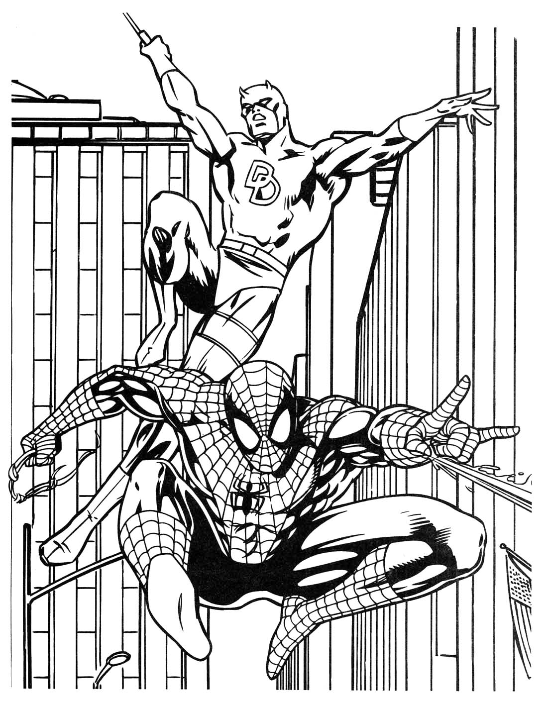 Free Coloring Printables Superheroes Education In Spanish