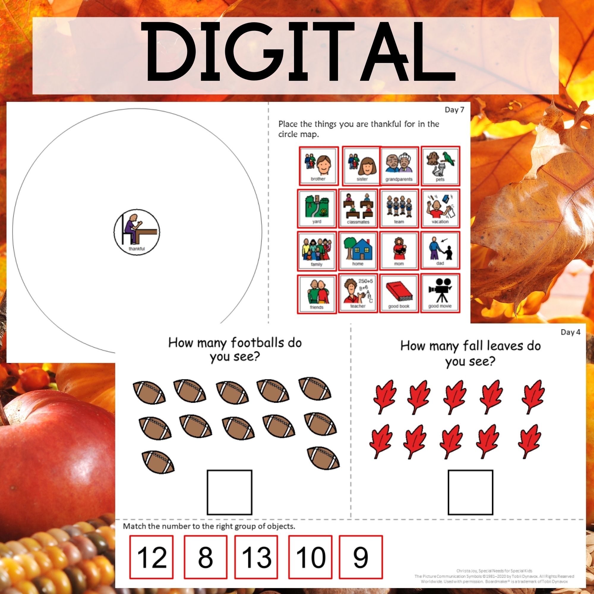 Thanksgiving Activities For Special Education PRINT And DIGITAL Special Needs For Special Kids