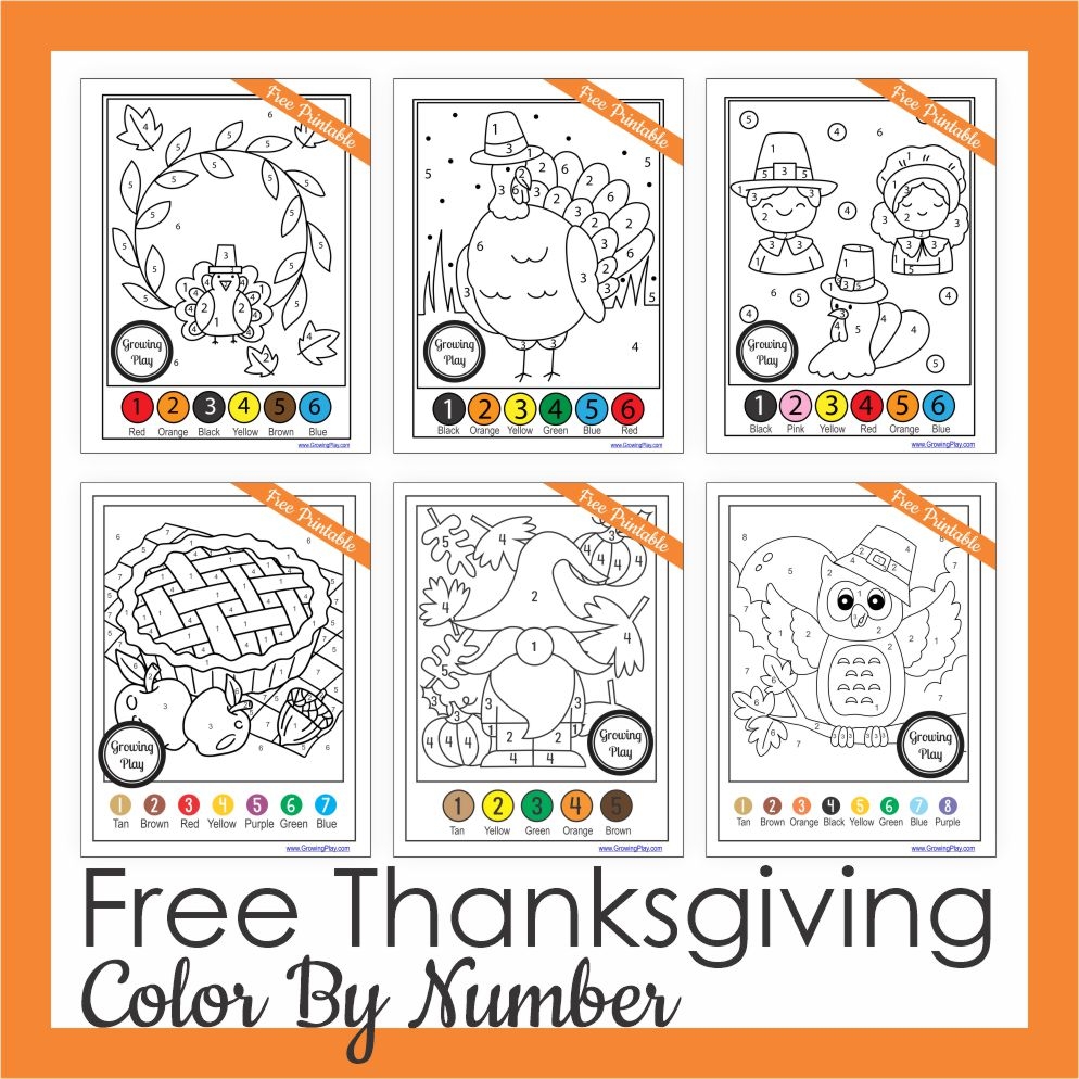 Free Educational Thanksgiving Printables