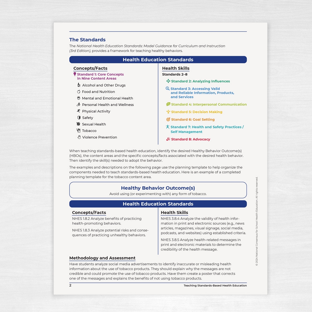The Resources National Consensus For School Health Education