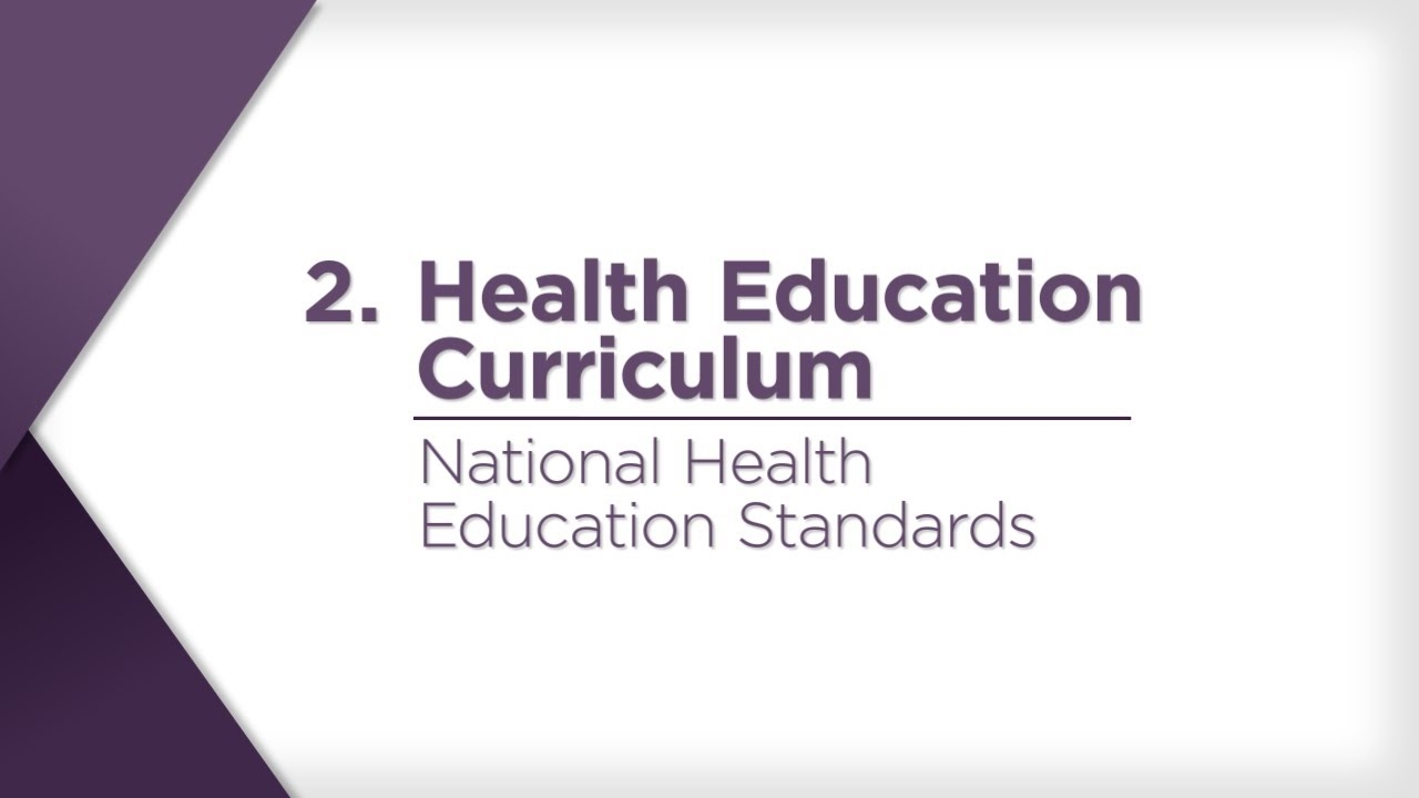 Printable National Health Education Standards