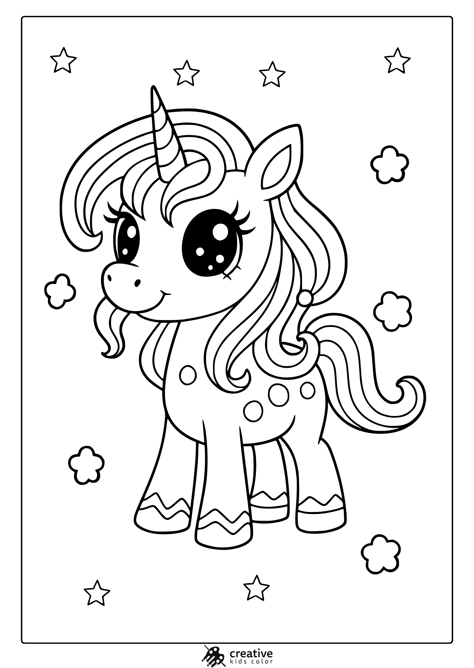 Printable Unicorn Educational Pages For Kindergarten