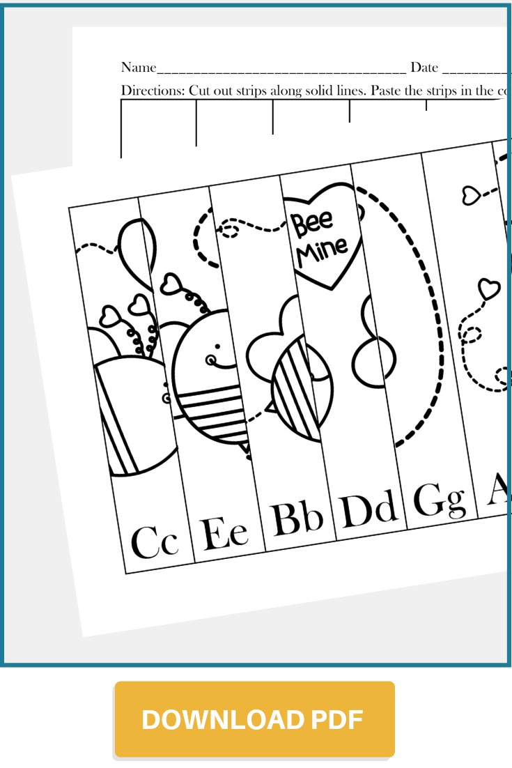 Valentine s Day ABC Puzzle The Homeschool Resource Room
