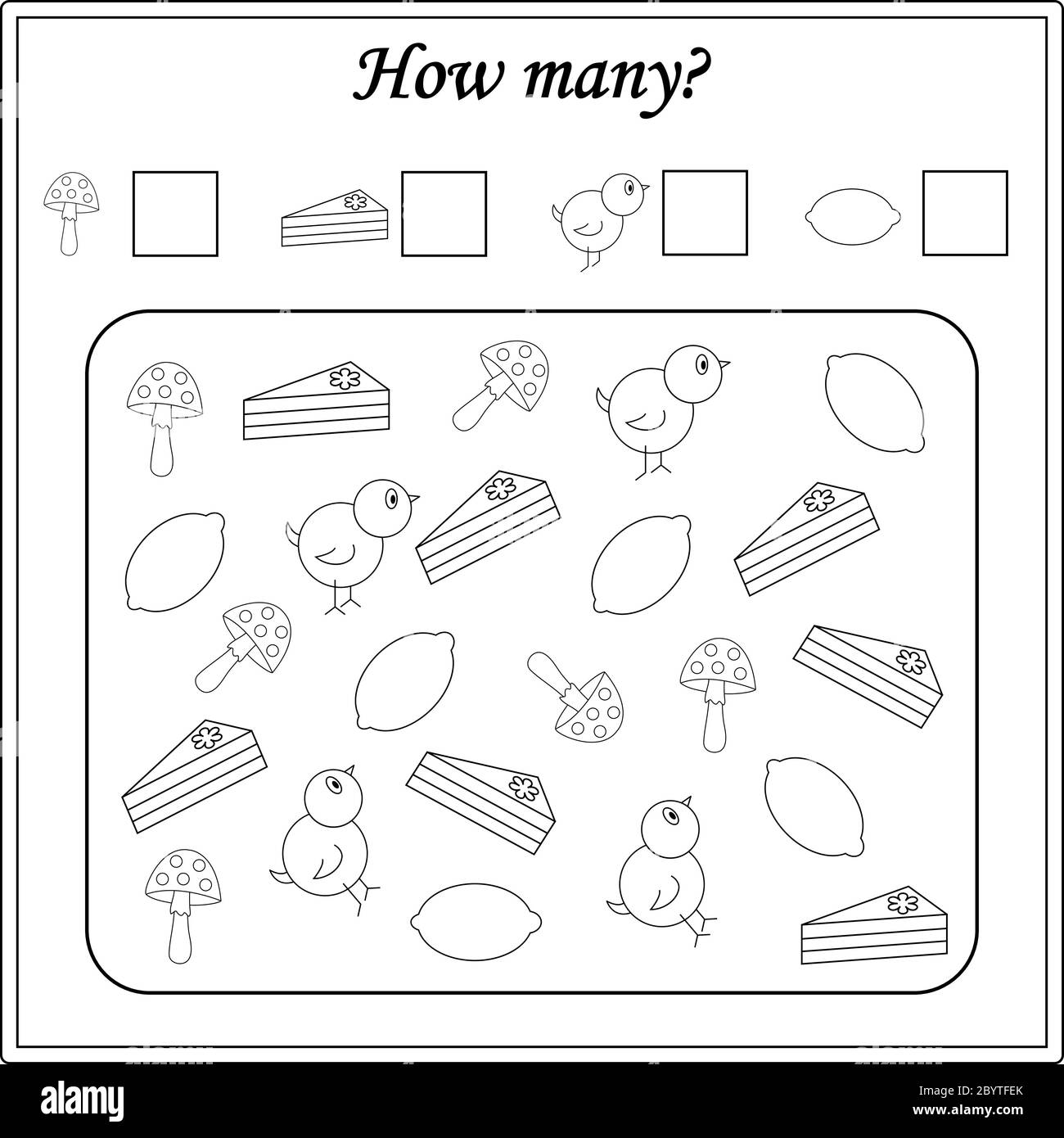 Worksheet For Kids Education Puzzle Game Children Activity Stock Vector Image Art Alamy