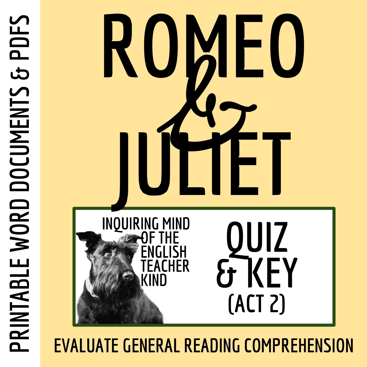 Romeo And Juliet Special Education Printable